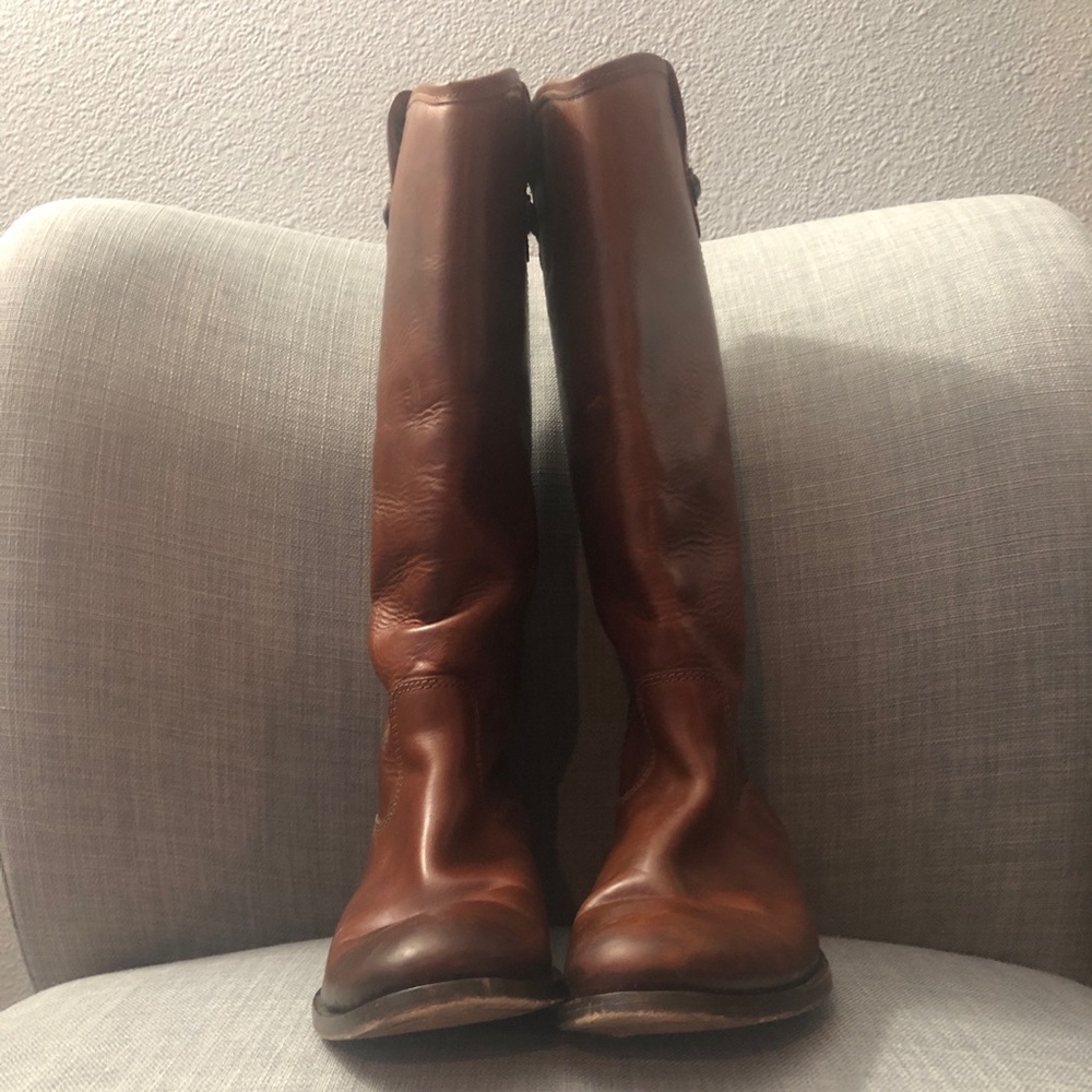 Frye Melissa Button Boots - Extended Calf